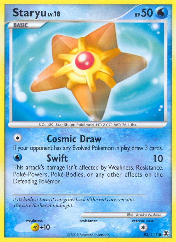 Staryu (83/111) [Platinum: Rising Rivals] | Dragon's Lair Comics and Fantasy Houston TX