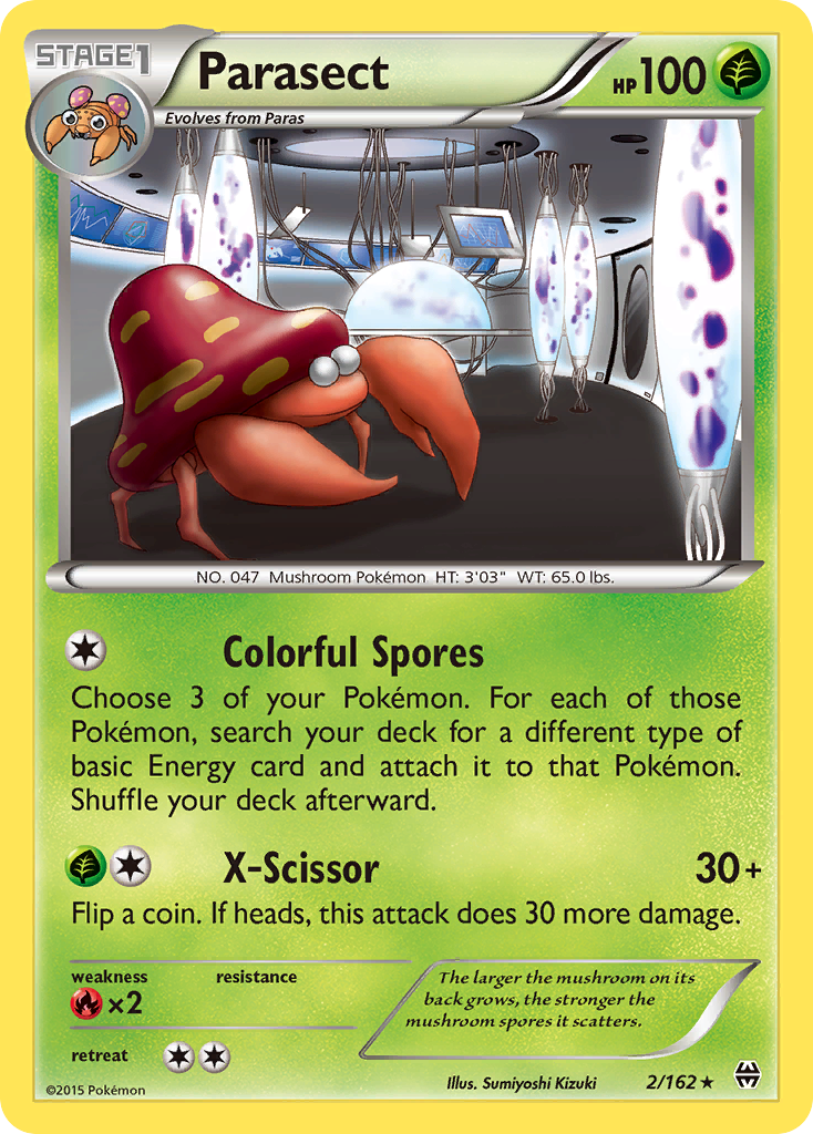 Parasect (2/162) [XY: BREAKthrough] | Dragon's Lair Comics and Fantasy Houston TX