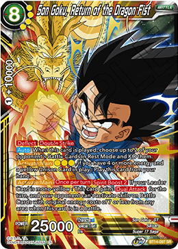 Son Goku, Return of the Dragon Fist (BT14-097) [Cross Spirits] | Dragon's Lair Comics and Fantasy Houston TX