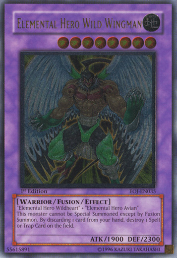 Elemental Hero Wild Wingman [EOJ-EN035] Ultimate Rare | Dragon's Lair Comics and Fantasy Houston TX