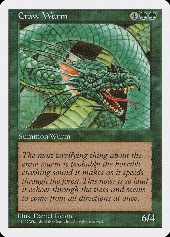 Craw Wurm [Fifth Edition] | Dragon's Lair Comics and Fantasy Houston TX