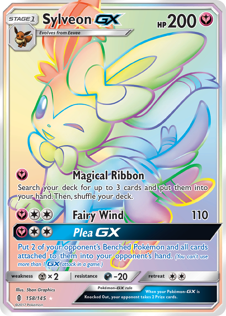 Sylveon GX (158/145) [Sun & Moon: Guardians Rising] | Dragon's Lair Comics and Fantasy Houston TX