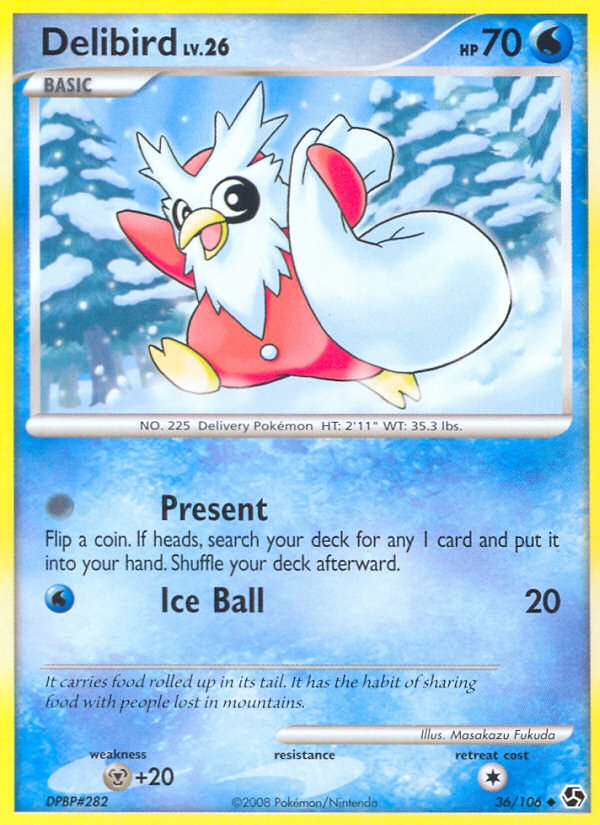 Delibird (36/106) [Diamond & Pearl: Great Encounters] | Dragon's Lair Comics and Fantasy Houston TX