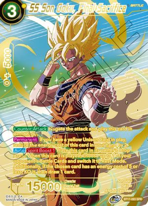 SS Son Goku, Final Sacrifice (SPR) (BT17-093) [Ultimate Squad] | Dragon's Lair Comics and Fantasy Houston TX