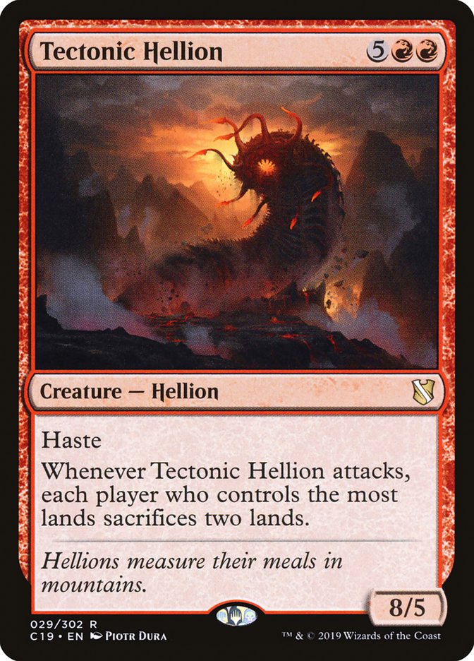 Tectonic Hellion [Commander 2019] | Dragon's Lair Comics and Fantasy Houston TX