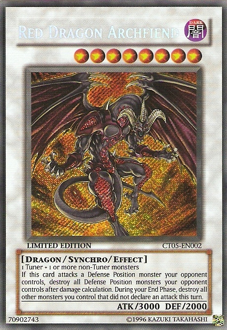 Red Dragon Archfiend [CT05-EN002] Secret Rare | Dragon's Lair Comics and Fantasy Houston TX