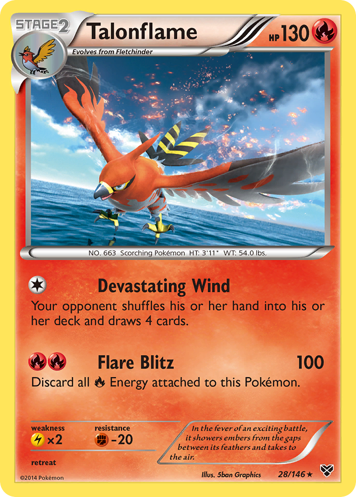 Talonflame (28/146) [XY: Base Set] | Dragon's Lair Comics and Fantasy Houston TX