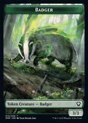 Saproling // Badger Double-Sided Token [Dominaria United Tokens] | Dragon's Lair Comics and Fantasy Houston TX