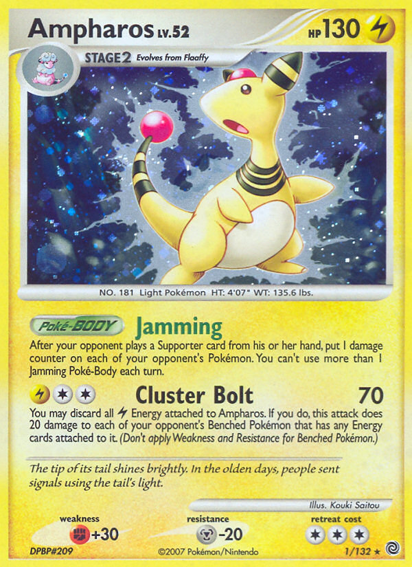 Ampharos (1/132) [Diamond & Pearl: Secret Wonders] | Dragon's Lair Comics and Fantasy Houston TX