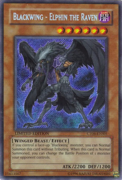 Blackwing - Elphin the Raven [CT06-ENS01] Secret Rare | Dragon's Lair Comics and Fantasy Houston TX