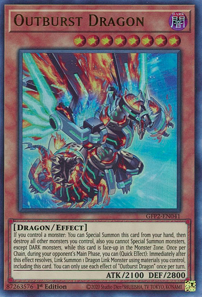 Outburst Dragon [GFP2-EN041] Ultra Rare | Dragon's Lair Comics and Fantasy Houston TX