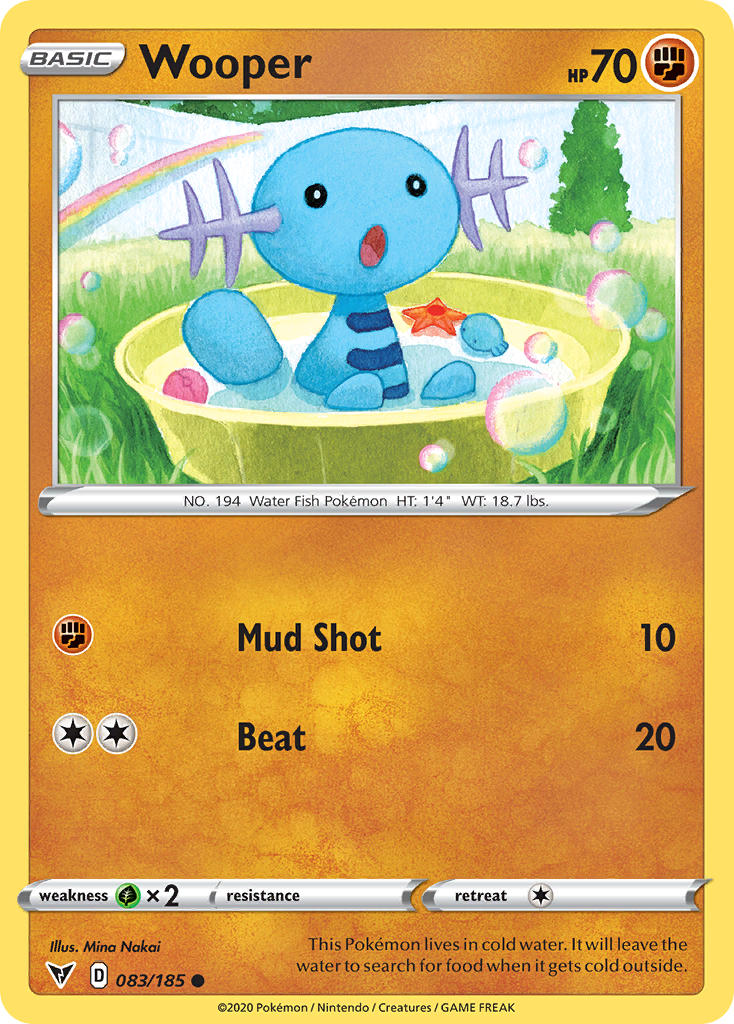 Wooper (083/185) [Sword & Shield: Vivid Voltage] | Dragon's Lair Comics and Fantasy Houston TX