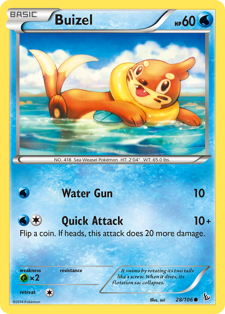 Buizel (28/106) [XY: Flashfire] | Dragon's Lair Comics and Fantasy Houston TX