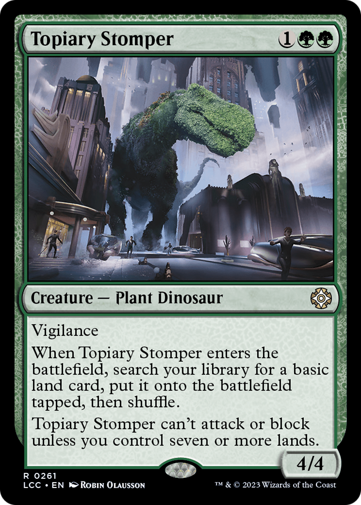 Topiary Stomper [The Lost Caverns of Ixalan Commander] | Dragon's Lair Comics and Fantasy Houston TX