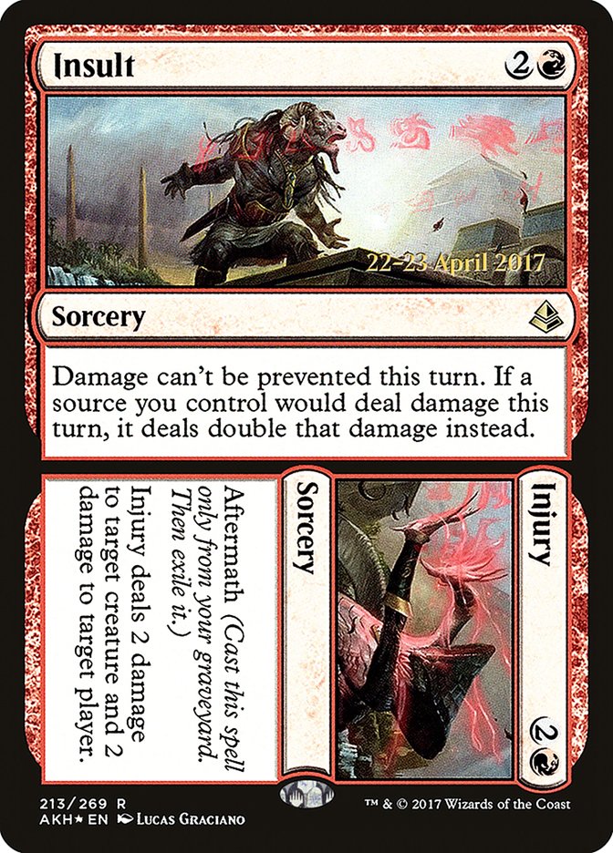 Insult // Injury [Amonkhet Prerelease Promos] | Dragon's Lair Comics and Fantasy Houston TX