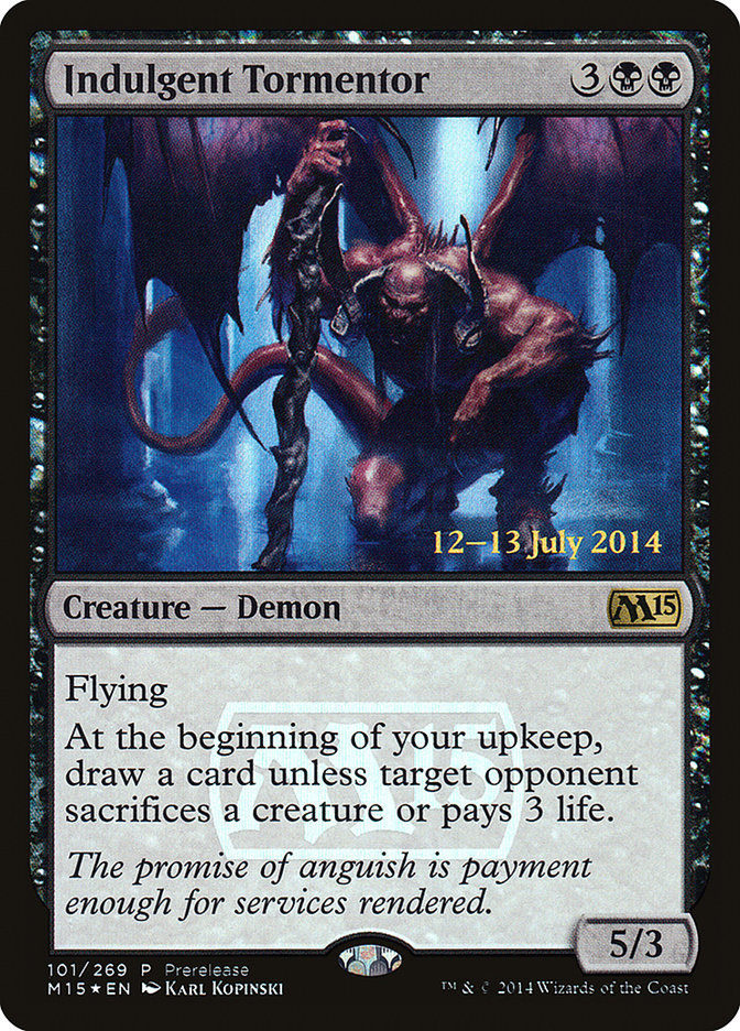 Indulgent Tormentor [Magic 2015 Prerelease Promos] | Dragon's Lair Comics and Fantasy Houston TX