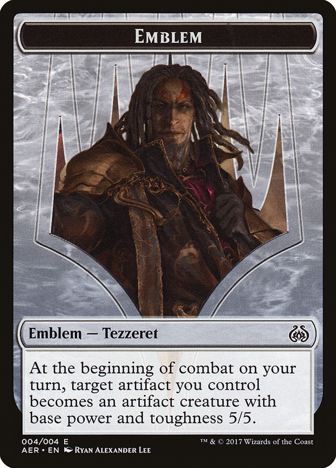 Tezzeret the Schemer Emblem [Aether Revolt Tokens] | Dragon's Lair Comics and Fantasy Houston TX