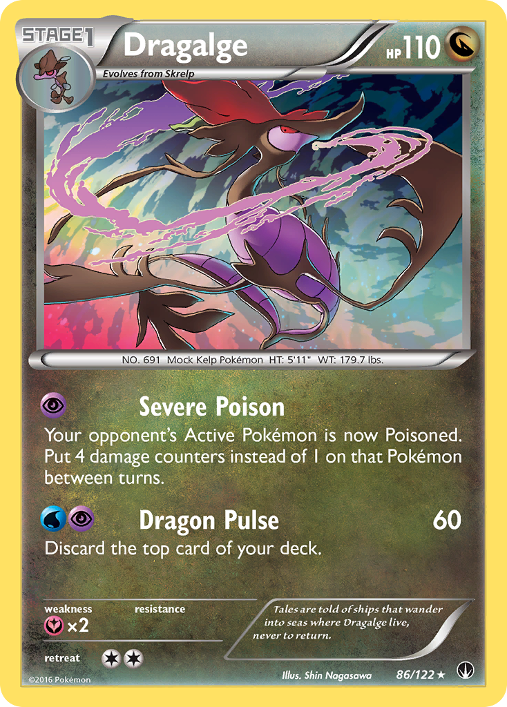 Dragalge (86/122) [XY: BREAKpoint] | Dragon's Lair Comics and Fantasy Houston TX