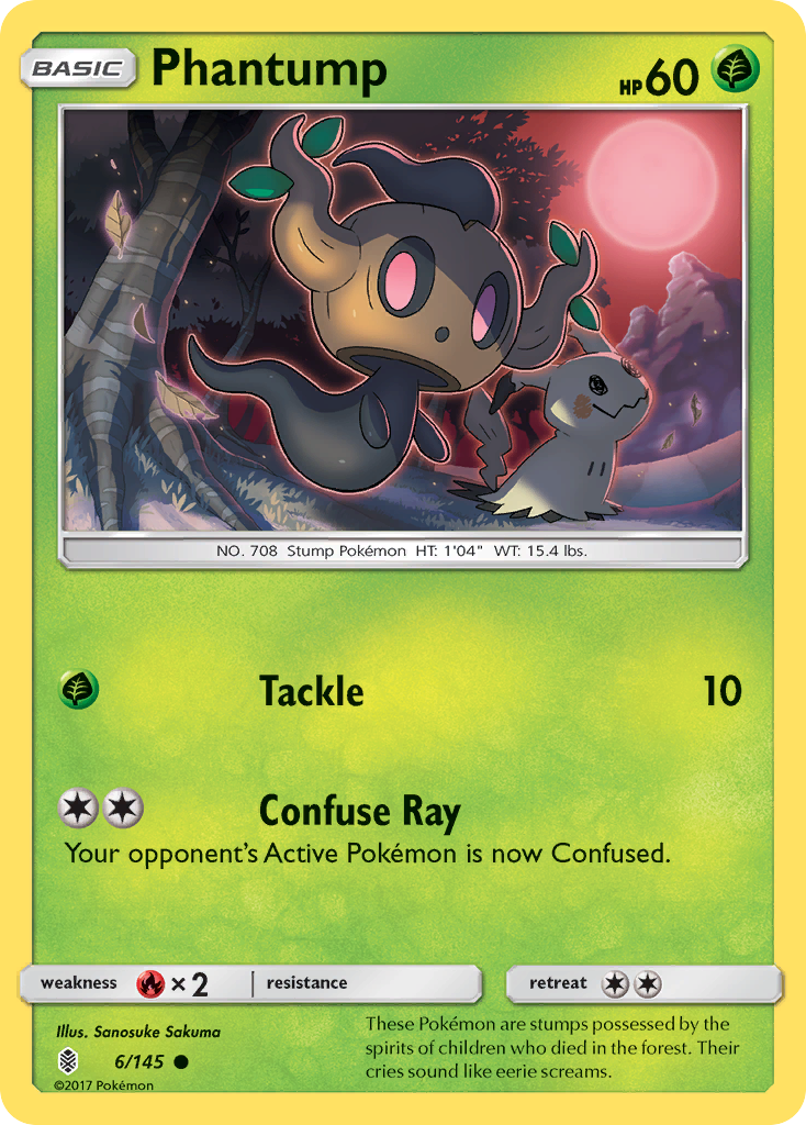 Phantump (6/145) [Sun & Moon: Guardians Rising] | Dragon's Lair Comics and Fantasy Houston TX