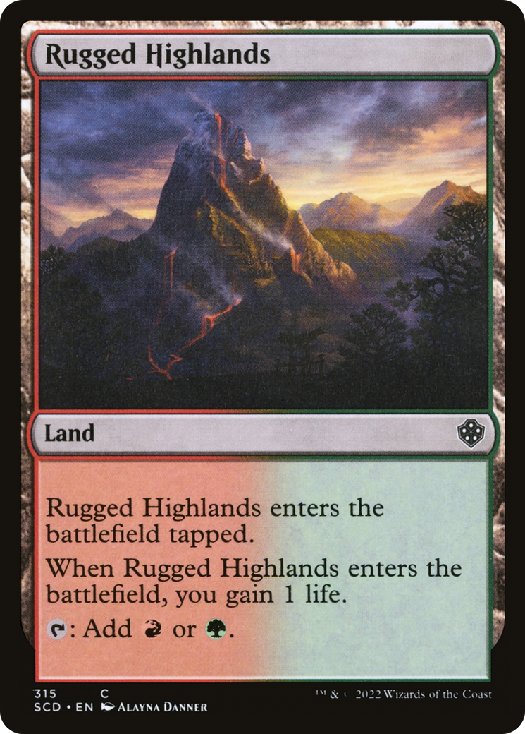 Rugged Highlands [Starter Commander Decks] | Dragon's Lair Comics and Fantasy Houston TX