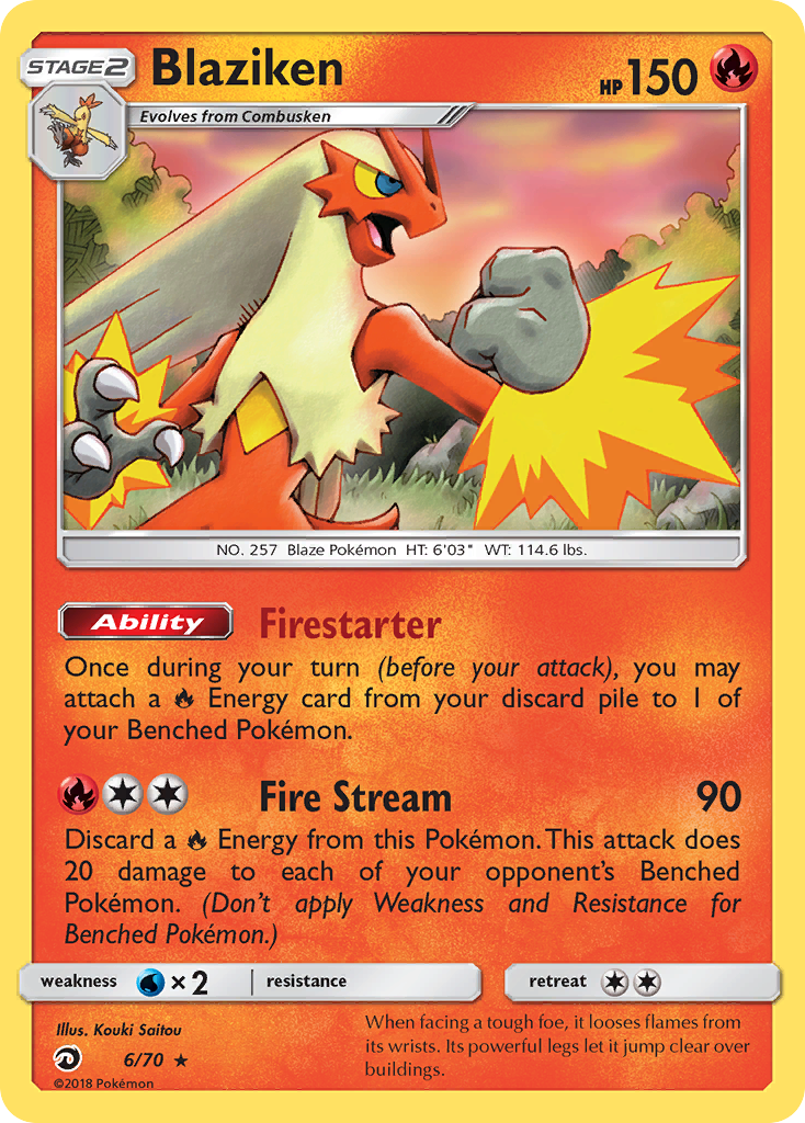 Blaziken (6/70) [Sun & Moon: Dragon Majesty] | Dragon's Lair Comics and Fantasy Houston TX