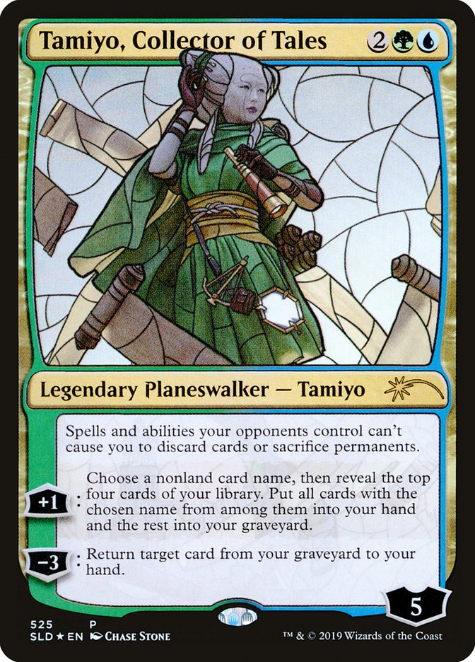 Tamiyo, Collector of Tales (Stained Glass) [Secret Lair Drop Promos] | Dragon's Lair Comics and Fantasy Houston TX