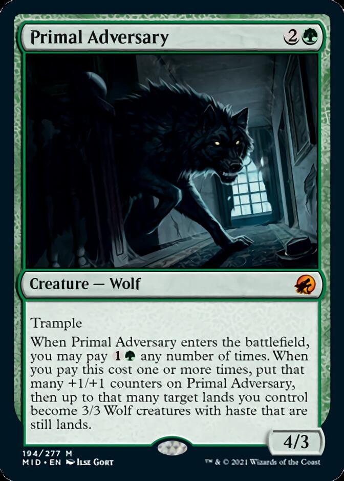 Primal Adversary [Innistrad: Midnight Hunt] | Dragon's Lair Comics and Fantasy Houston TX