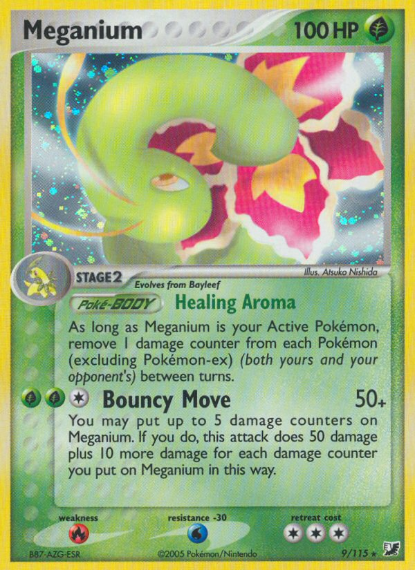 Meganium (9/115) [EX: Unseen Forces] | Dragon's Lair Comics and Fantasy Houston TX