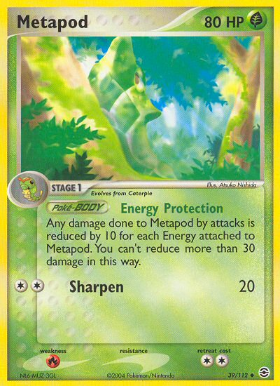 Metapod (39/112) [EX: FireRed & LeafGreen] | Dragon's Lair Comics and Fantasy Houston TX