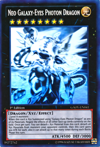 Neo Galaxy-Eyes Photon Dragon [GAOV-EN041] Ghost Rare | Dragon's Lair Comics and Fantasy Houston TX