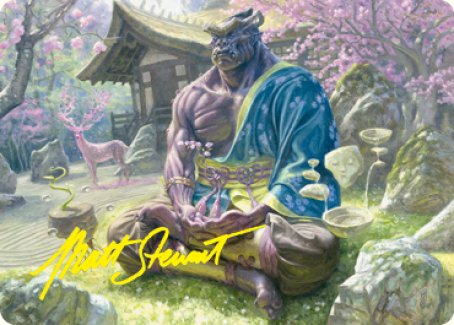 Kosei, Penitent Warlord Art Card (Gold-Stamped Signature) [Kamigawa: Neon Dynasty Art Series] | Dragon's Lair Comics and Fantasy Houston TX