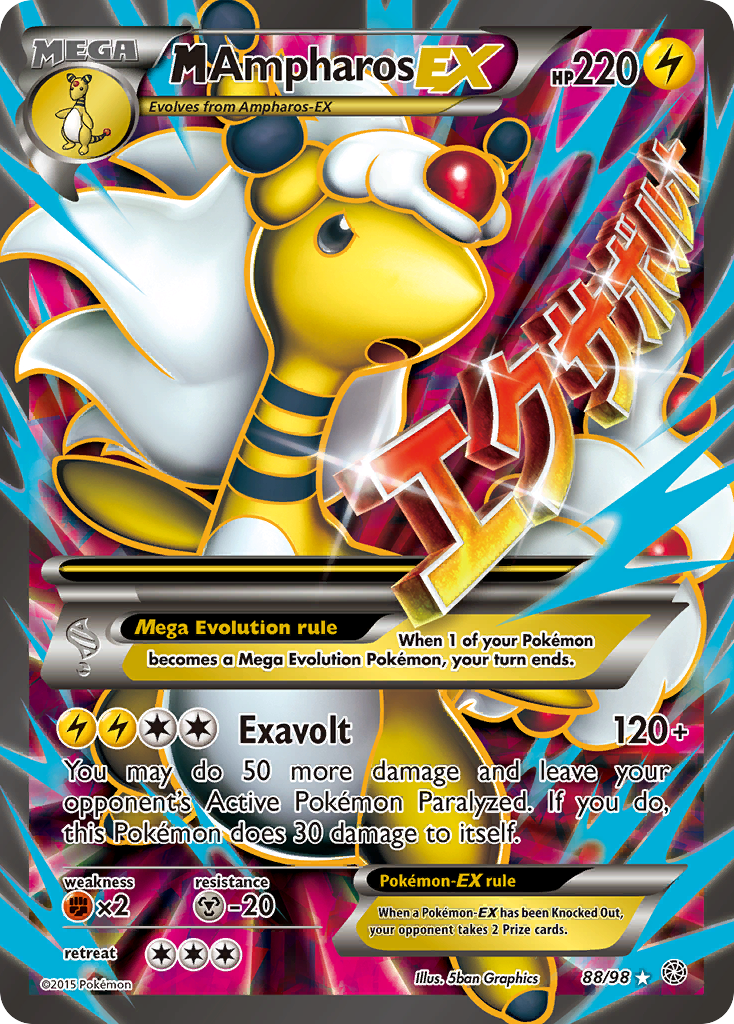 M Ampharos EX (88/98) [XY: Ancient Origins] | Dragon's Lair Comics and Fantasy Houston TX