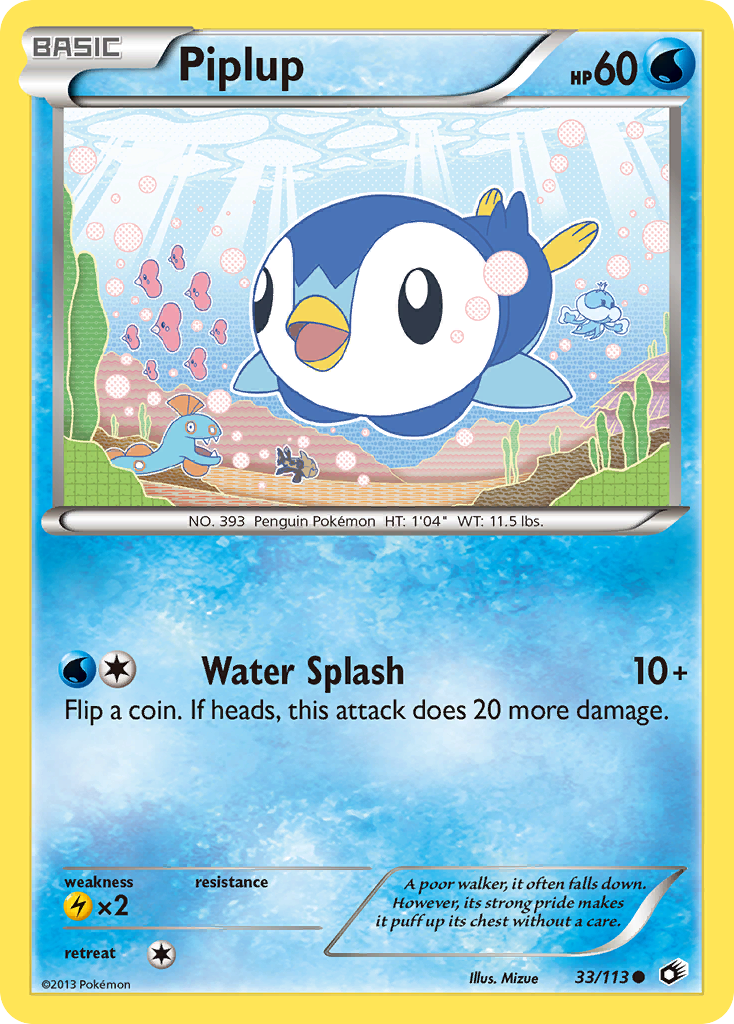 Piplup (33/113) [Black & White: Legendary Treasures] | Dragon's Lair Comics and Fantasy Houston TX