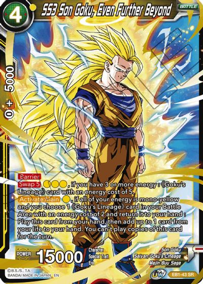 SS3 Son Goku, Even Further Beyond (EB1-043) [Battle Evolution Booster] | Dragon's Lair Comics and Fantasy Houston TX