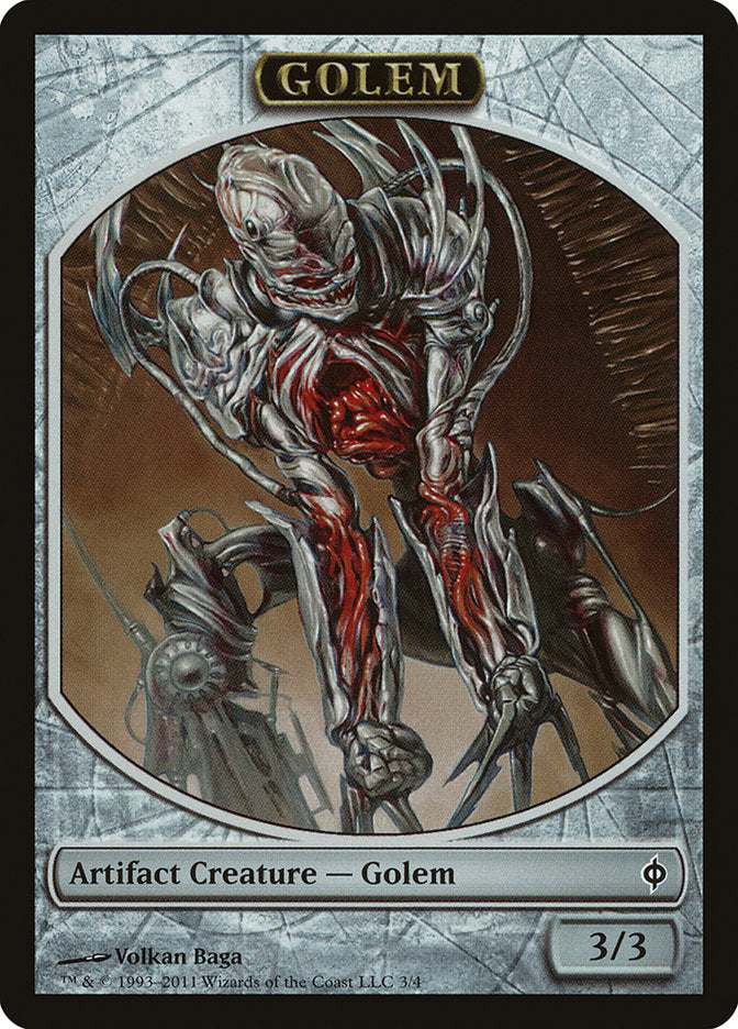 Golem Token [New Phyrexia Tokens] | Dragon's Lair Comics and Fantasy Houston TX