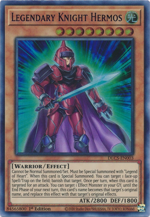 Legendary Knight Hermos (Blue) [DLCS-EN003] Ultra Rare | Dragon's Lair Comics and Fantasy Houston TX