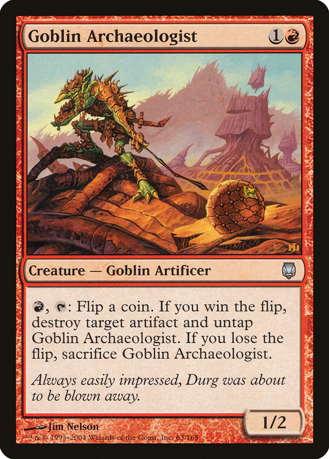 Goblin Archaeologist [Darksteel] | Dragon's Lair Comics and Fantasy Houston TX