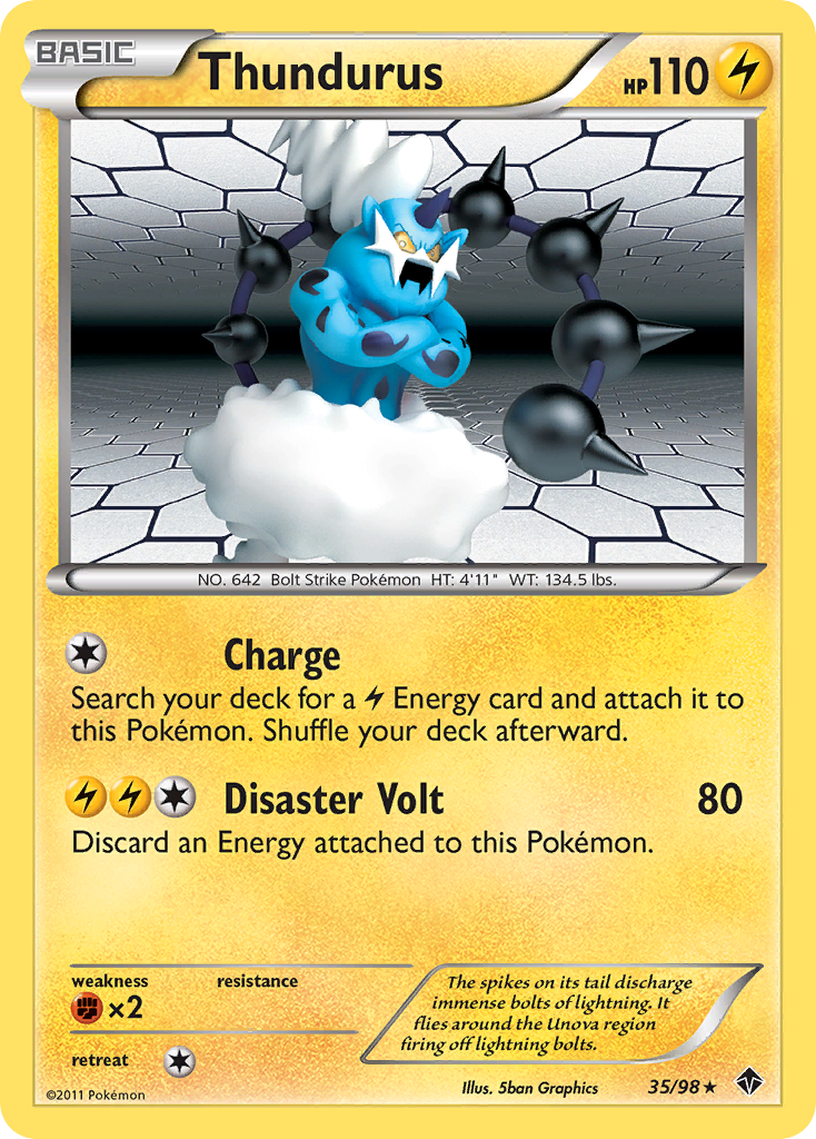 Thundurus (35/98) [Black & White: Emerging Powers] | Dragon's Lair Comics and Fantasy Houston TX