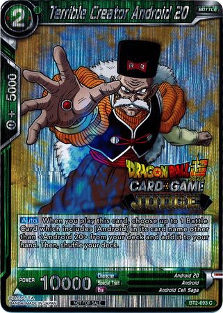 Terrible Creator Android 20 (BT2-093) [Judge Promotion Cards] | Dragon's Lair Comics and Fantasy Houston TX