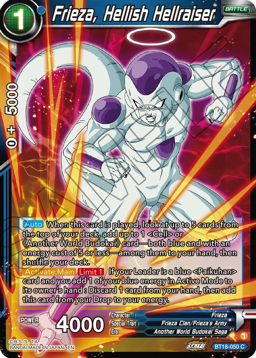 Frieza, Hellish Hellraiser (BT18-050) [Dawn of the Z-Legends] | Dragon's Lair Comics and Fantasy Houston TX