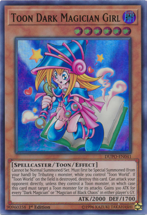 Toon Dark Magician Girl [DUPO-EN041] Ultra Rare | Dragon's Lair Comics and Fantasy Houston TX