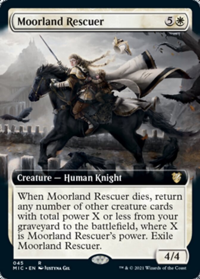 Moorland Rescuer (Extended Art) [Innistrad: Midnight Hunt Commander] | Dragon's Lair Comics and Fantasy Houston TX