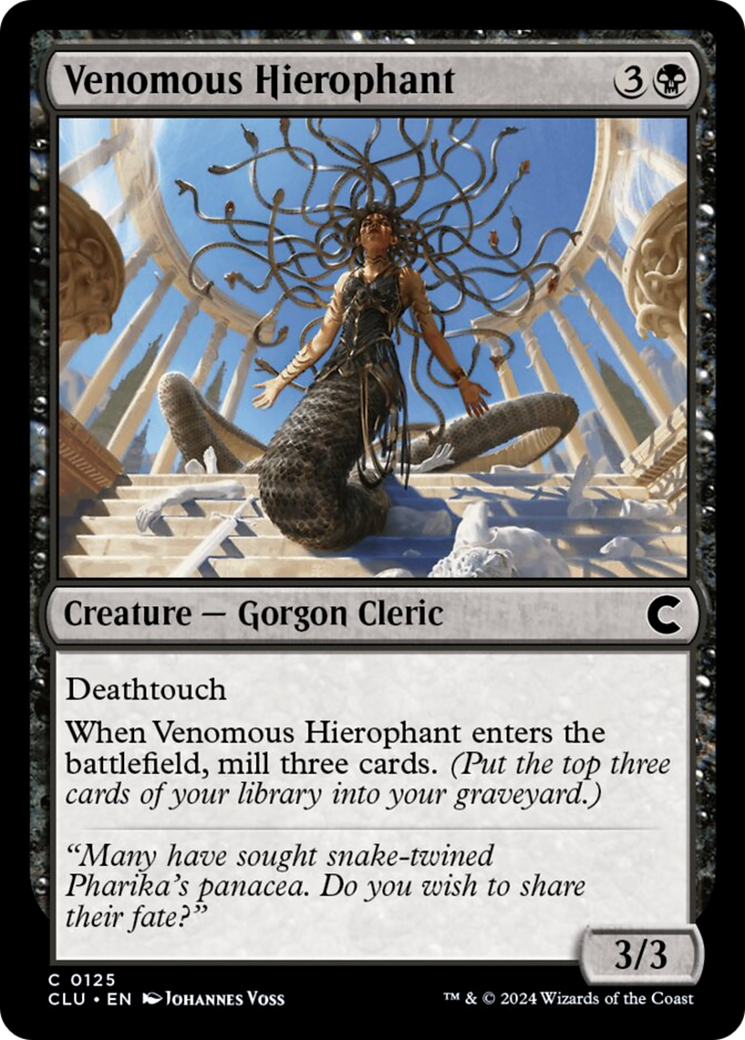 Venomous Hierophant [Ravnica: Clue Edition] | Dragon's Lair Comics and Fantasy Houston TX