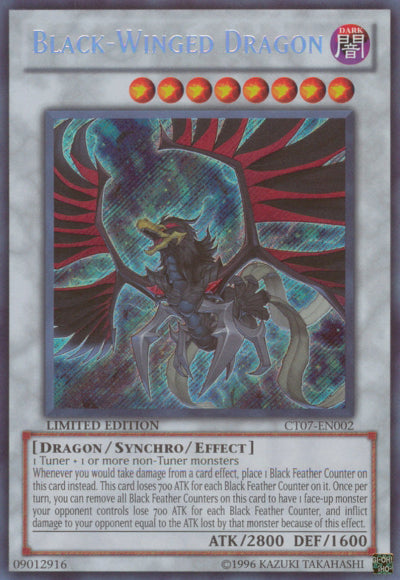 Black-Winged Dragon [CT07-EN002] Secret Rare | Dragon's Lair Comics and Fantasy Houston TX