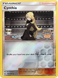 Cynthia (119/156) (Regional Championship Promo) [Sun & Moon: Ultra Prism] | Dragon's Lair Comics and Fantasy Houston TX