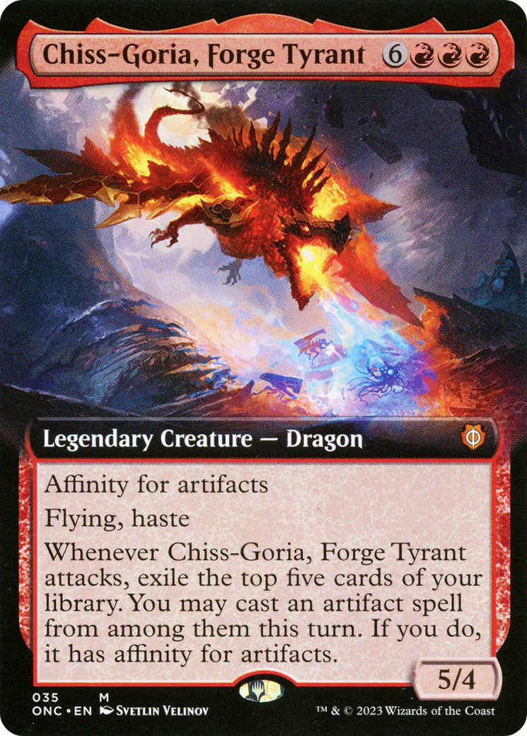 Chiss-Goria, Forge Tyrant (Extended Art) [Phyrexia: All Will Be One Commander] | Dragon's Lair Comics and Fantasy Houston TX