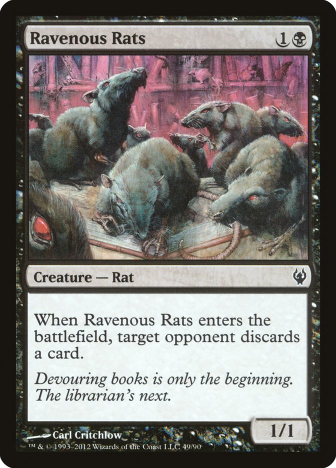 Ravenous Rats [Duel Decks: Izzet vs. Golgari] | Dragon's Lair Comics and Fantasy Houston TX