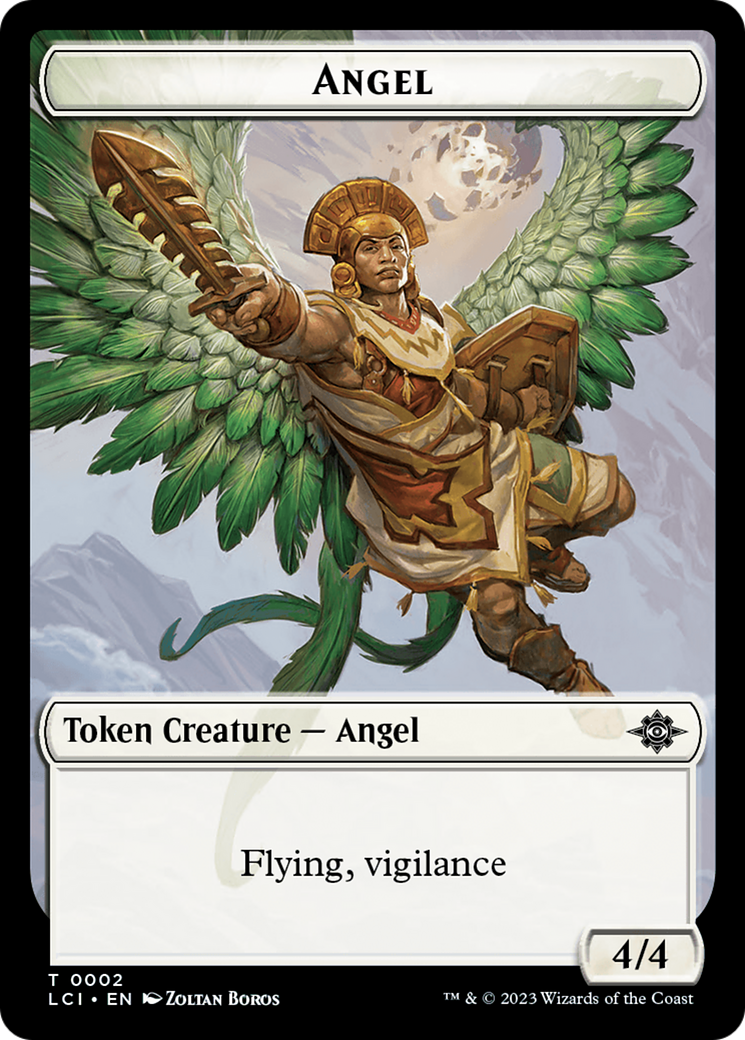 Angel Token [The Lost Caverns of Ixalan Tokens] | Dragon's Lair Comics and Fantasy Houston TX