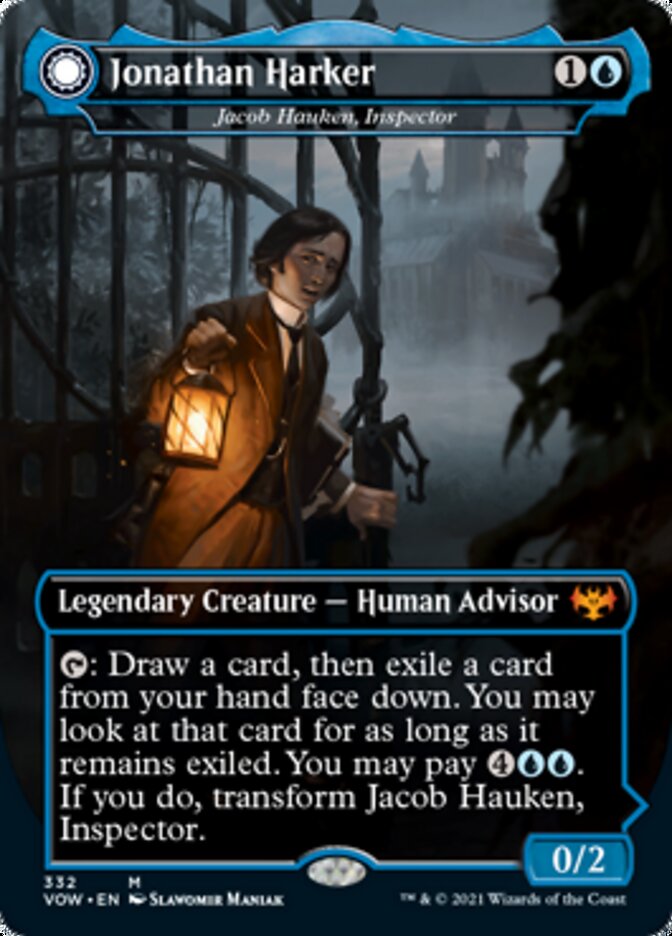 Jacob Hauken, Inspector // Hauken's Insight - Jonathan Harker // Harker's Obsessive Inquiry [Innistrad: Crimson Vow] | Dragon's Lair Comics and Fantasy Houston TX