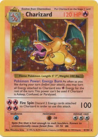 Charizard (4/102) [Base Set Shadowless Unlimited] | Dragon's Lair Comics and Fantasy Houston TX